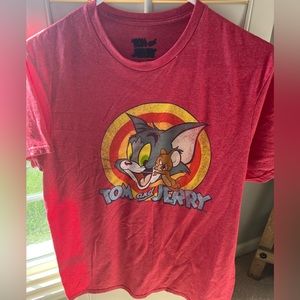 Tom & Jerry Short Sleeve Retro Classic T Shirt Size M